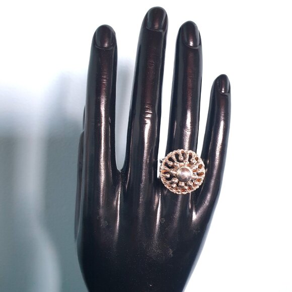 Vintage 1960s Atomic Burst Brutalist Ring by Alpo Kustaa Tammi, Finland - Picture 14 of 14